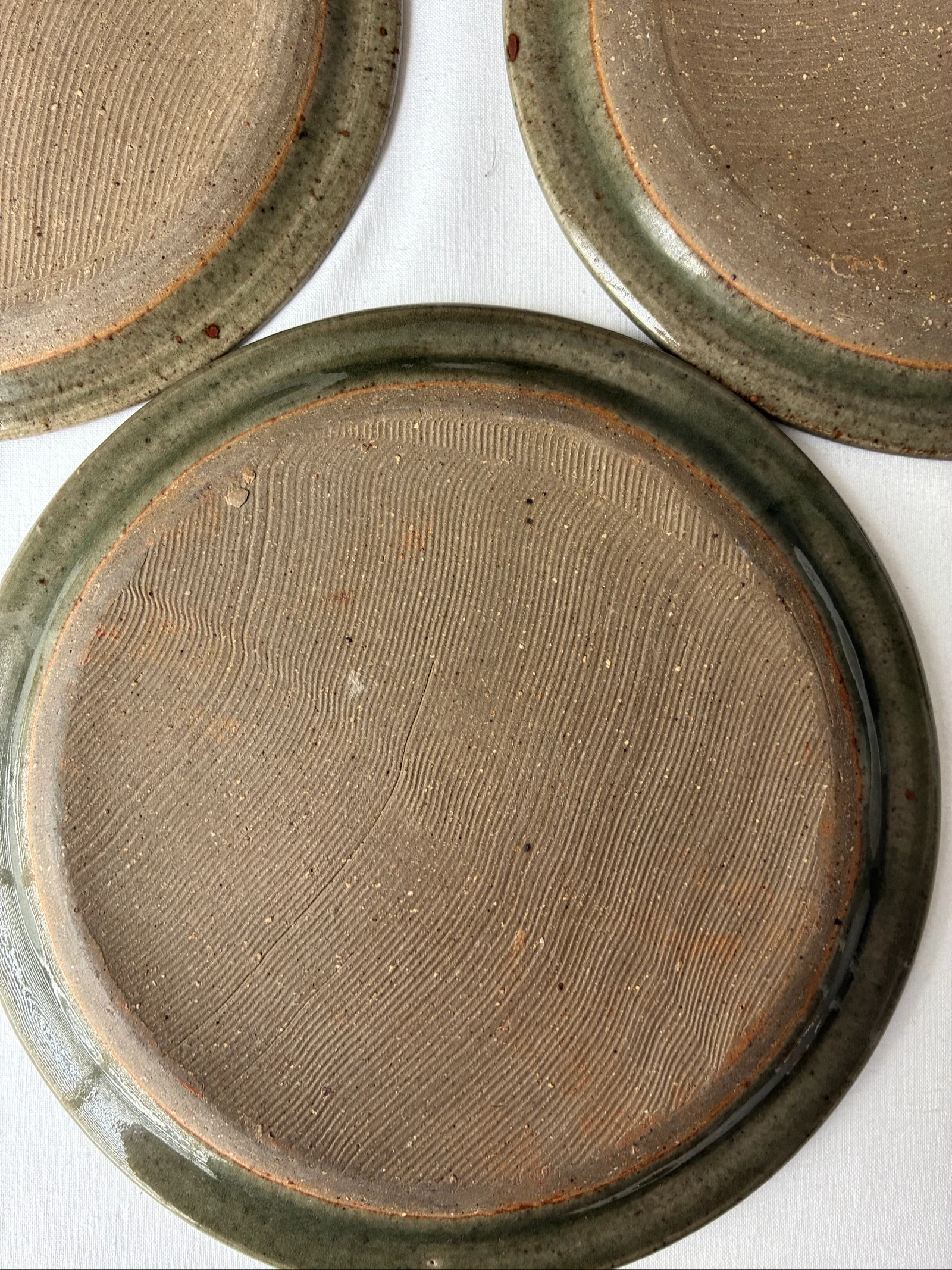 Vintage Studio Pottery Keramiek Service - 4 pièces - Vert/Brun – photo 9